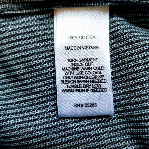 Express | Cotton Chambray Pinstripe Collar Shirt - Picture 8 of 8